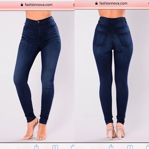 Fashion Nova High Waist Skinny Jean/Jegging